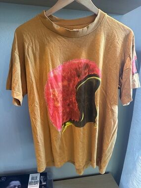 RARE: “Breeders.” Vintage Original 1994 Tour Tee Pink and Mustard Helmet Print